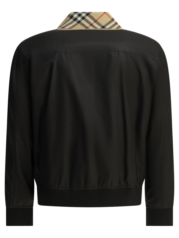 Burberry Harrington Glenfields Jackets and Coats - Black | 653a8d1f949e17ad64745fe7a82b7d7085fcda6e