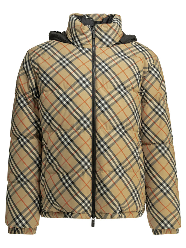 Snowdon Check Reversible Jackets And Coats Beige