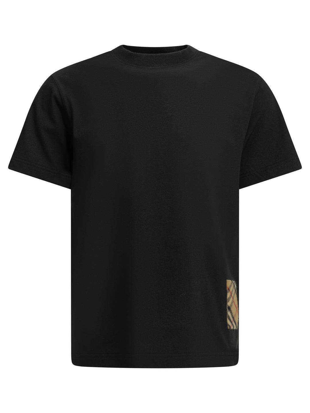 Burberry Crewneck T-Shirt With Appliqué T-shirts - Black | 0fce8f5a51252792ba0808283b4ace8bdcc8355e