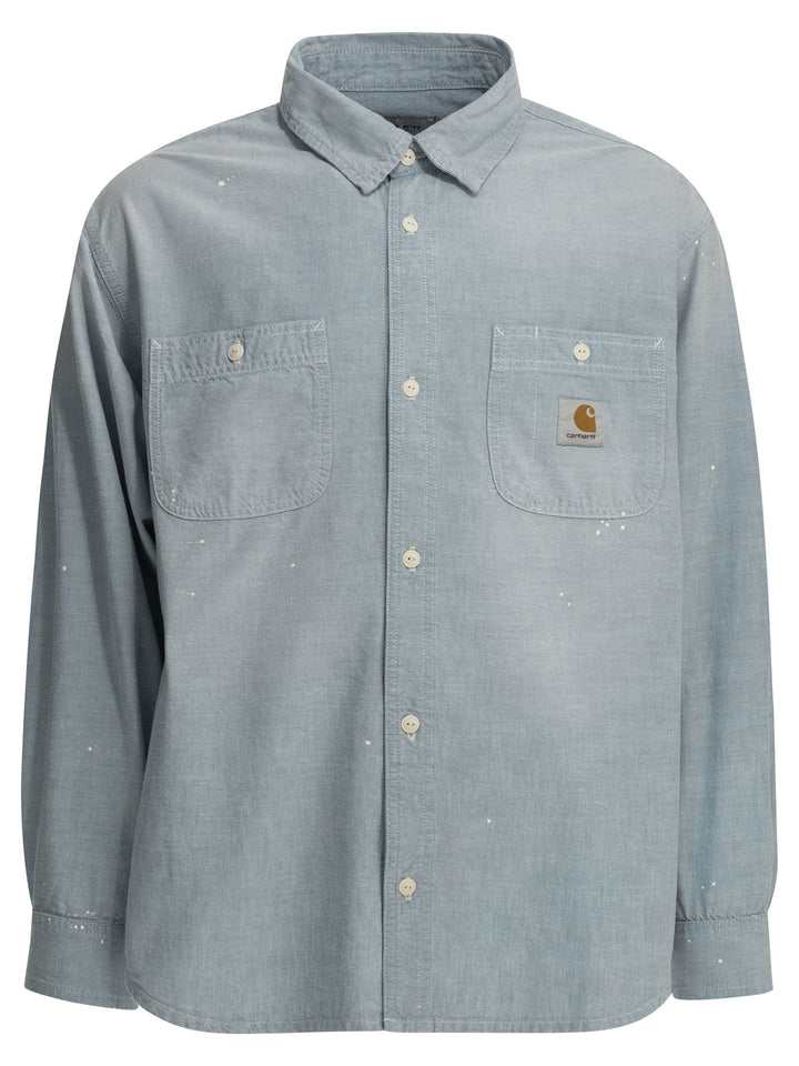 Carhartt Wip Painter Shirts - Light blue | 84b46514769a9157e20cf23b57cdcafd42edab3c