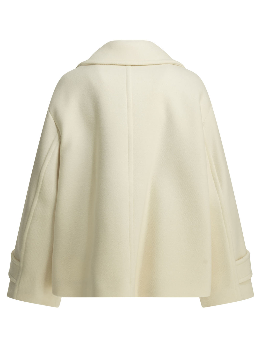 Chloé Short Wool Coat Jackets and Coats - White | bf7886ec30d0f0dff6709e70acfd75f819b49125
