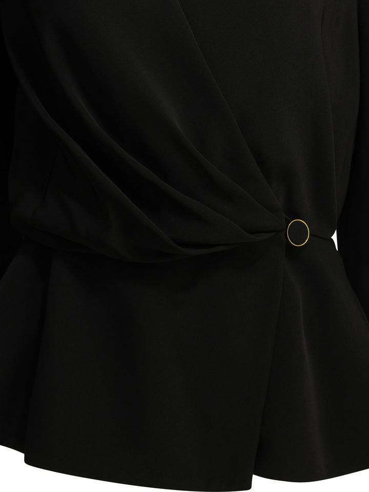 Chloé Casual Draped Top Tops - Black | e8ea20e3329b2fc185ee1bc28f9c0fb70a25c539