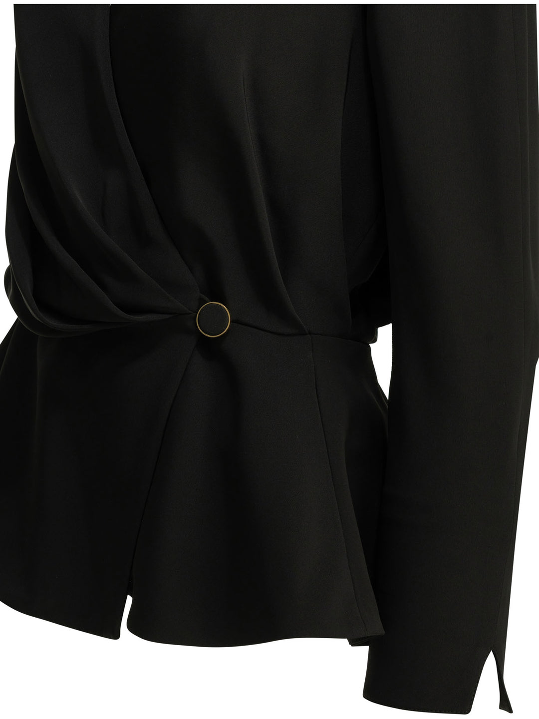 Chloé Casual Draped Top Tops - Black | 0a6022317929d0afae7a58d7825e8bed756a66c2