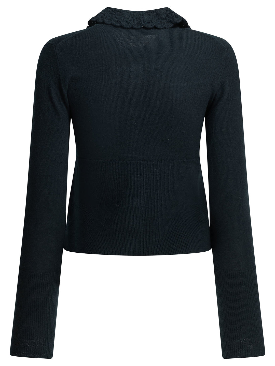 Chloé Polo Sweater With Logo Knitwear - Blue | 7fbc73e6d798f886f7e3b44606adcb2970913e04