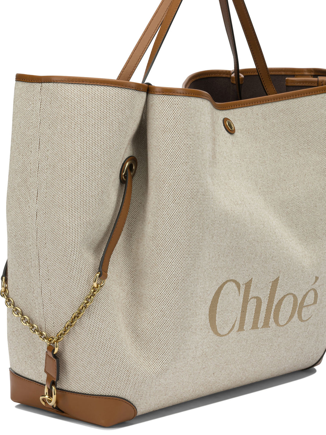 Chloé Clover Shoulder Bags - Brown | fbef589f28e0aa84109eb44b9bf2ae4d716a1040