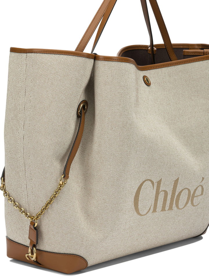 Chloé Clover Shoulder Bags - Brown | fbef589f28e0aa84109eb44b9bf2ae4d716a1040