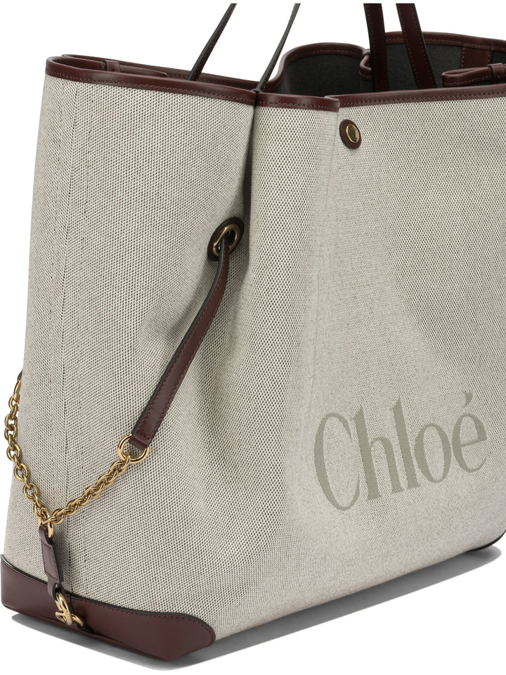 Chloé Clover Shoulder Bags - Beige | 1e05b53859478a5b138f0623ac2e4da6f860cb4a