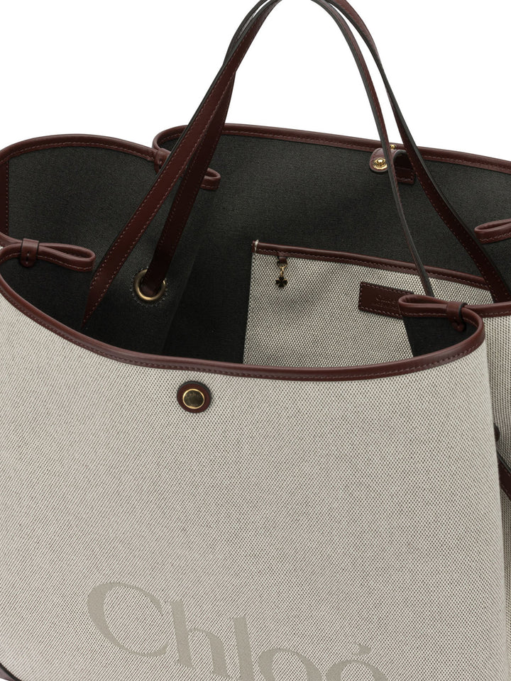 Chloé Clover Shoulder Bags - Beige | 2de8783a823a07552a975251af3b43cf174cae71