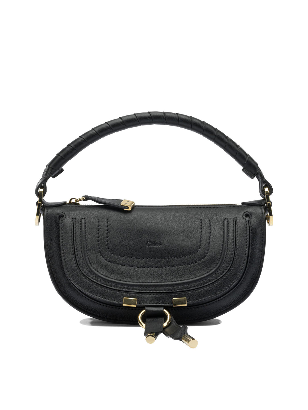 Chloé Marcie Shoulder Bags - Black | 4df20510d40f80ff88ca98d27c512b36d2e57443