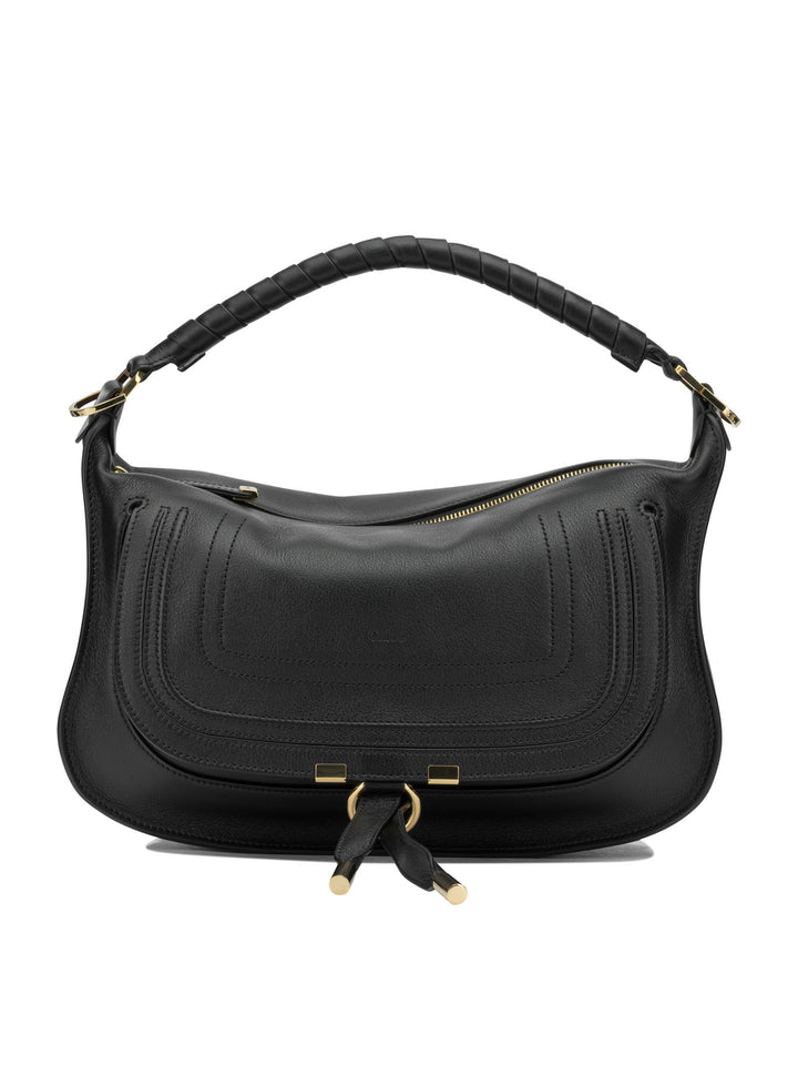 Chloé Marcie Shoulder Bags - Black | 41c44254c55b4fab1a3f48c0639a684ec52a5506