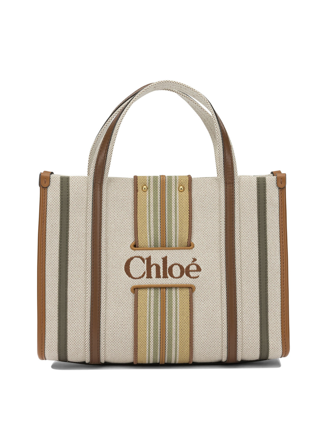 Chloé Woody Loop Handbags Brown