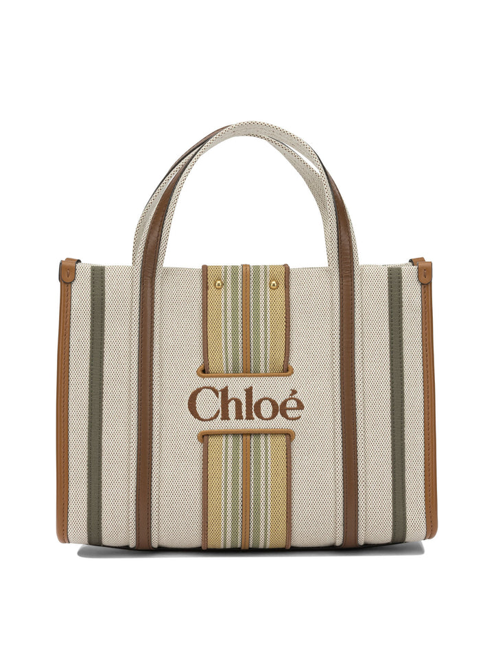Chloé Woody Loop Handbags Brown