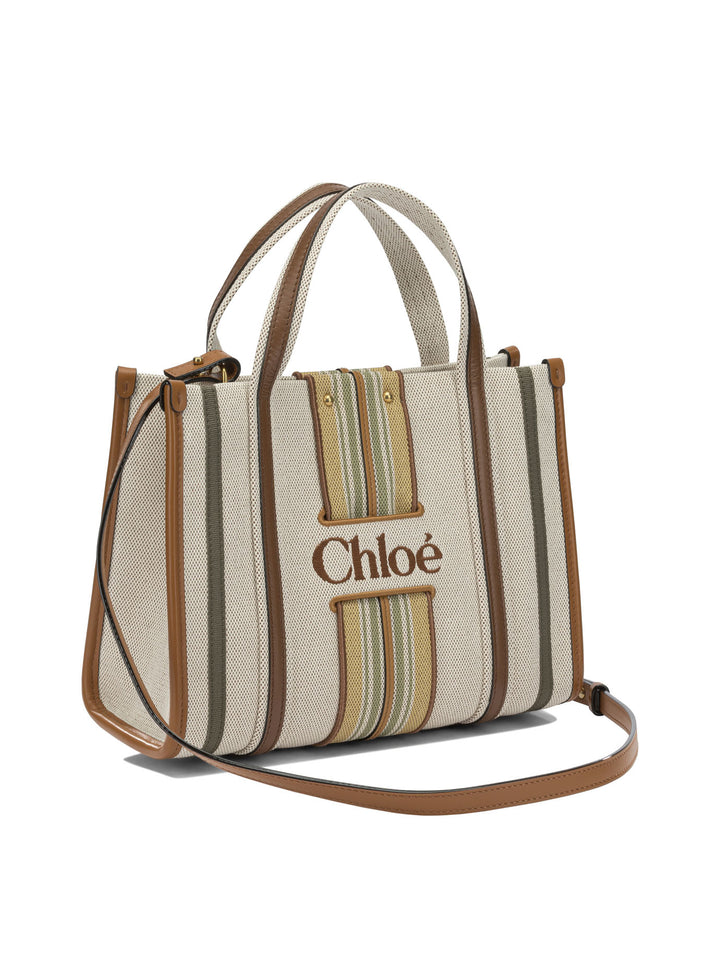 Chloé Woody Loop Handbags Brown