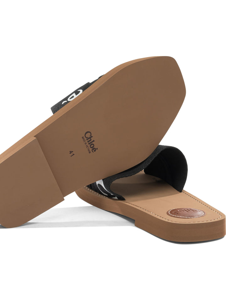 Chloé Woody Sandals - Black | c6836392ce2bc00c84f351c8405ea77e277a9331