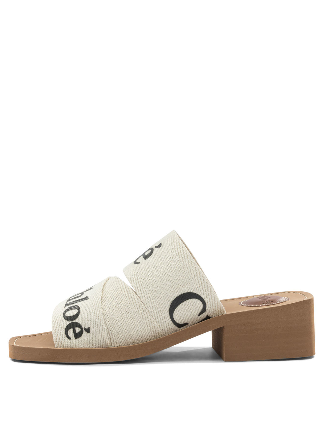 Chloé Woody Sandals - White | f33d84ea26e368100173c3da92d008817d9c1754