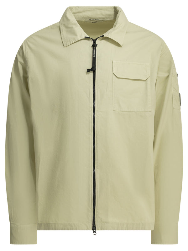 Organic Gabardine Jackets And Coats Beige
