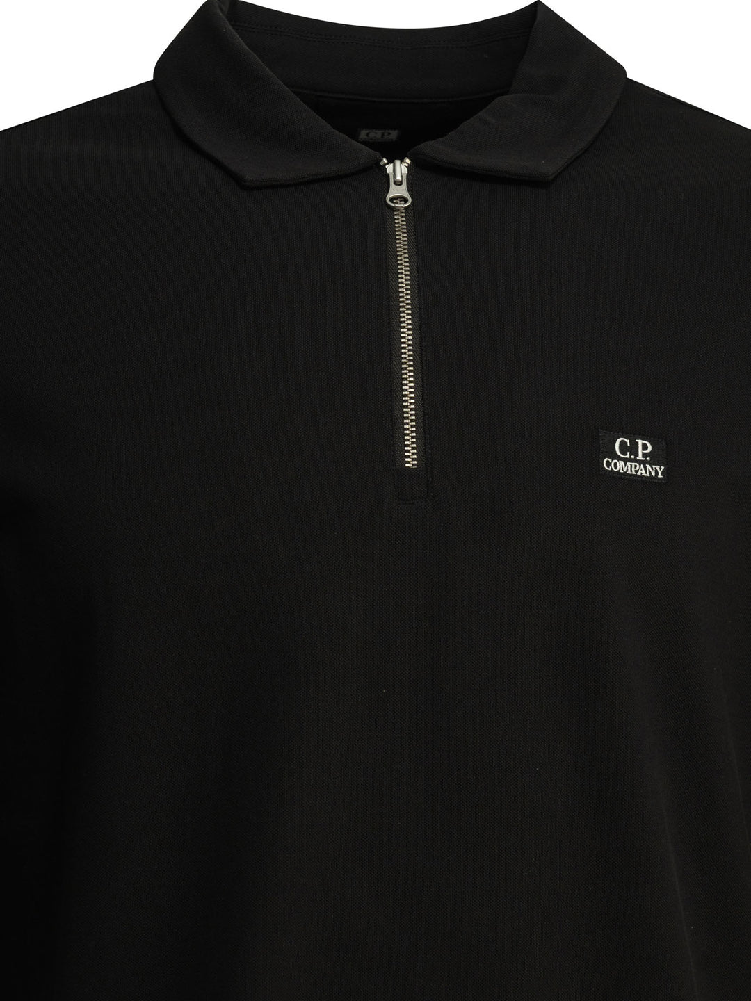 C.P. Company Half-Zip Polo Shirt With Logo Polo shirts - Black | 55dc6fe9aac413948f3a452139e52df264d63bb8