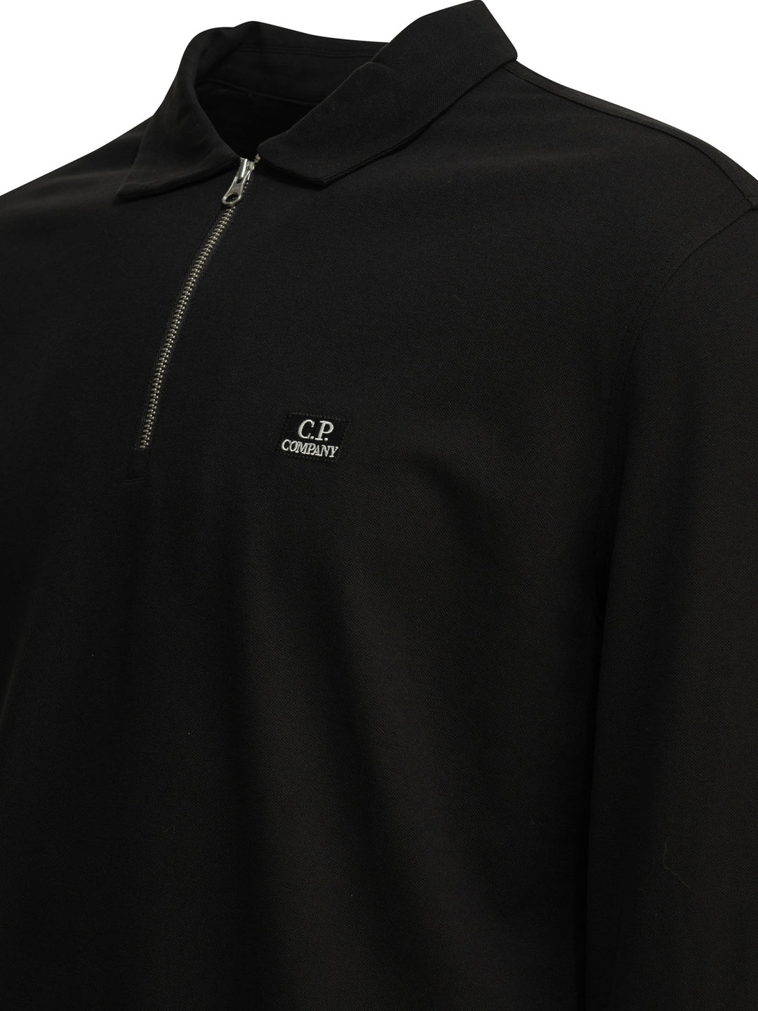 C.P. Company Half-Zip Polo Shirt With Logo Polo shirts - Black | 4669d1dd4f8ca647ca37c996c86543f6dc4c199a