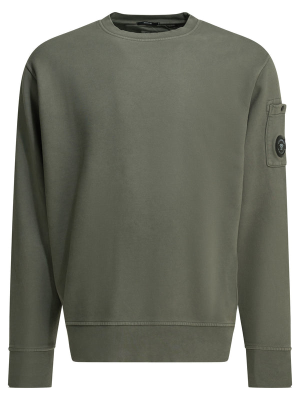 Crewneck Sweatshirt With Logo Sweatshirts Green