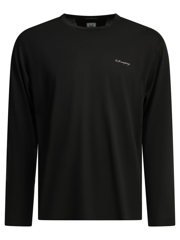 Crewneck T-Shirt With Logo T-Shirts Black