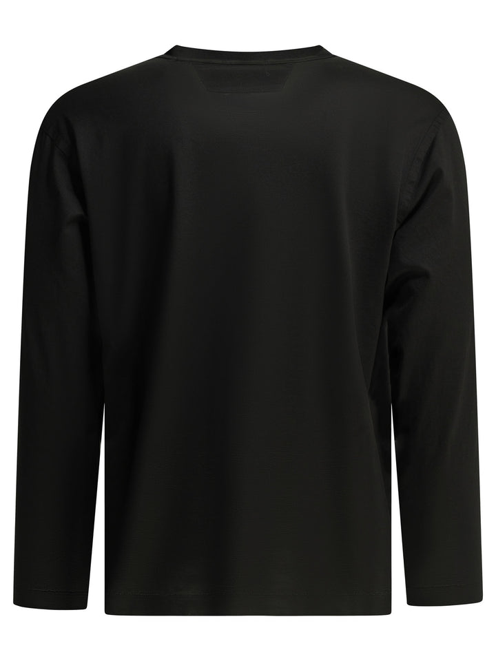 C.P. Company Crewneck T-Shirt With Logo T-shirts - Black | 55c4fb320c966982a13ad729c6d1aec2f011d387