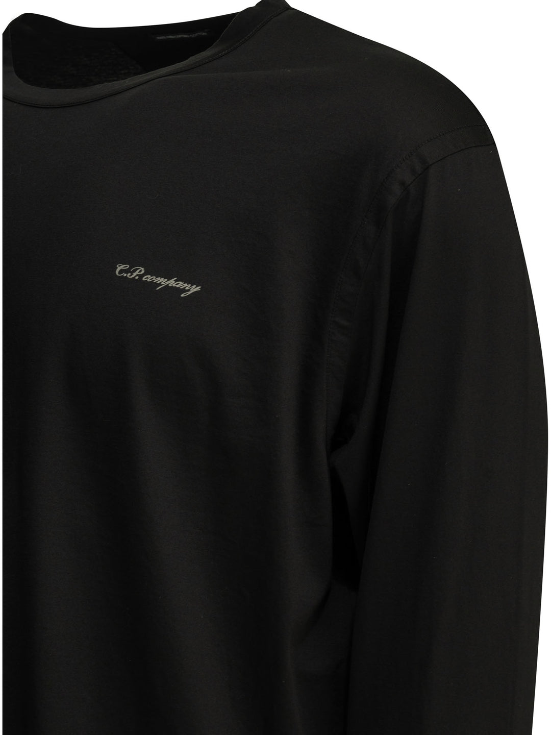 C.P. Company Crewneck T-Shirt With Logo T-shirts - Black | e5f36e31e3381e3cc0ebbfac64bfabaa4044345d