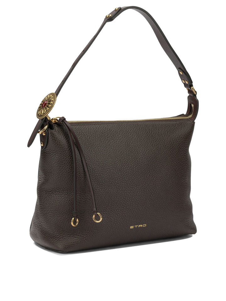 Etro Rosette Shoulder Bags - Brown | 017b9c99d85d10de00d56afb9f3328456cd60ad0