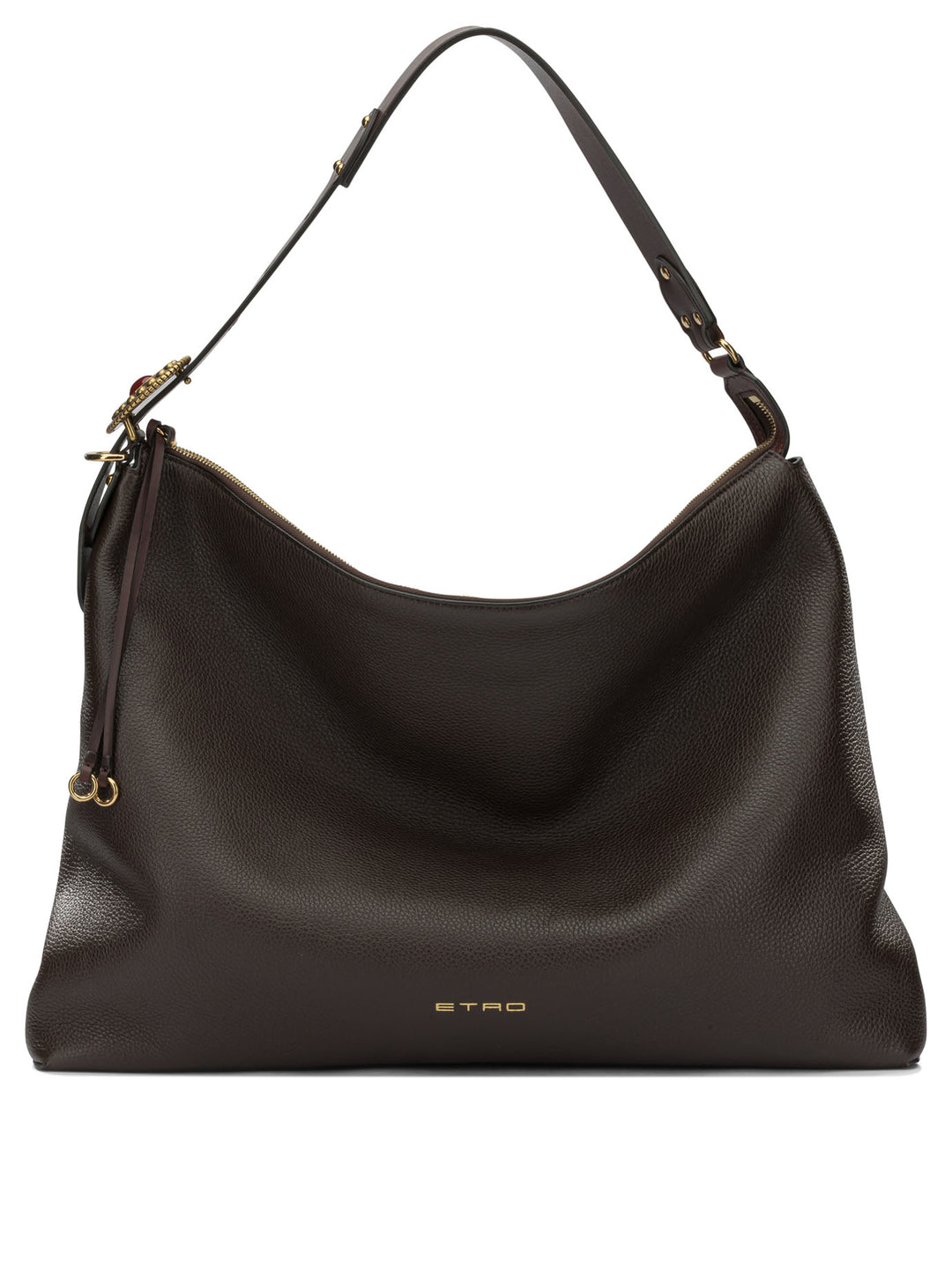Etro Large Leather Shoulder Bag Shoulder Bags - Brown | 9eda5ce8865d21f7592cac756b744285d554e54d