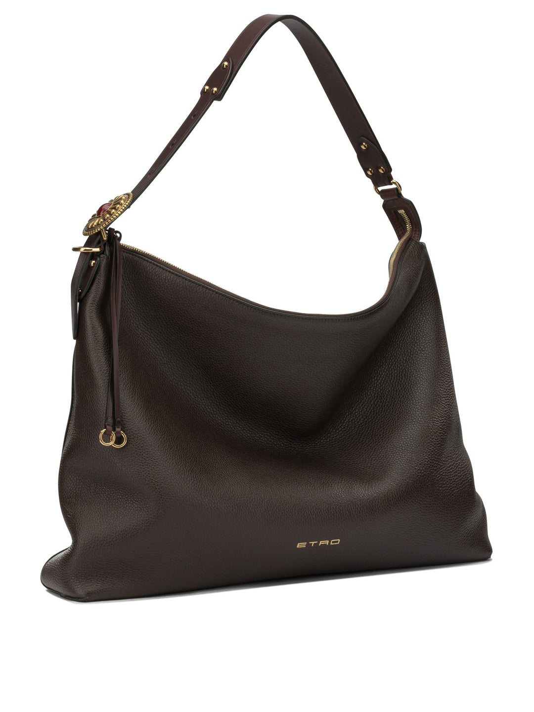 Etro Large Leather Shoulder Bag Shoulder Bags - Brown | 51c4df39de772850363c7c24652a28c93e5d0b7f