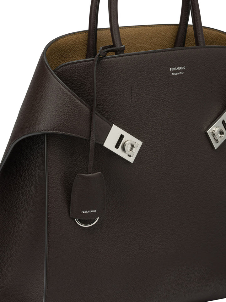 Ferragamo Hug Handbags Brown