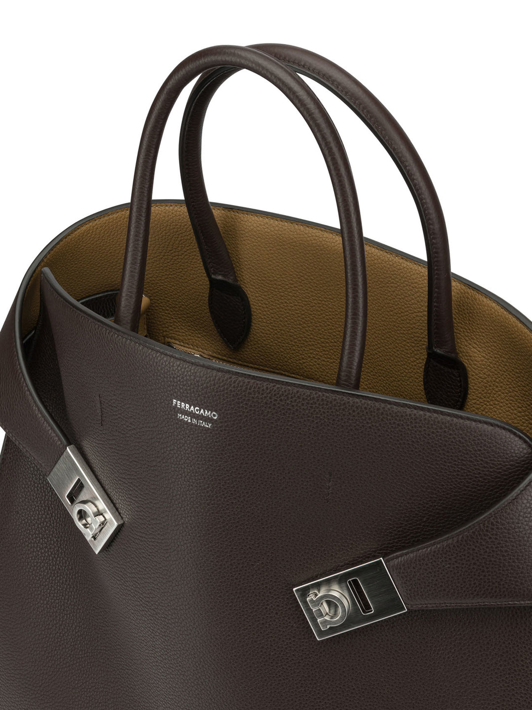 Ferragamo Hug Handbags Brown