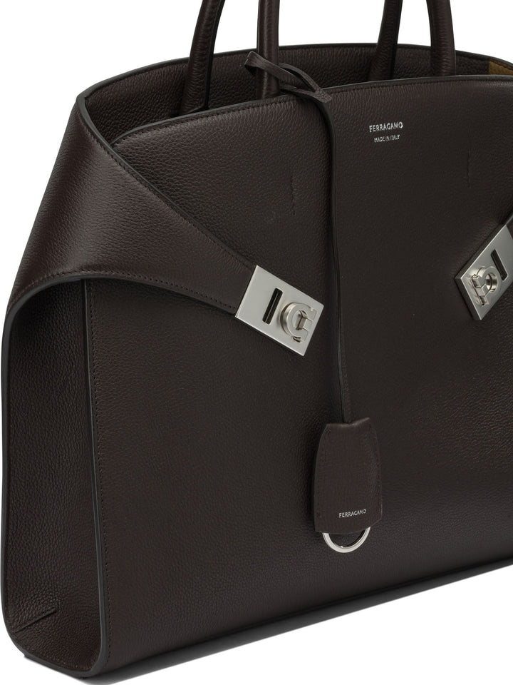 Ferragamo Hug Handbags - Brown | 64022707175eeceda4af2e275e8003abbd5a06bd