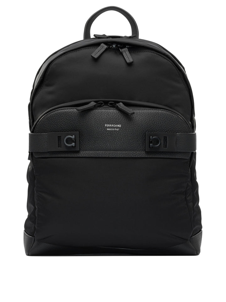 Ferragamo Gancini Backpacks & Travels - Black | b03da50fce2daa97ca41c161c736080861f624b9