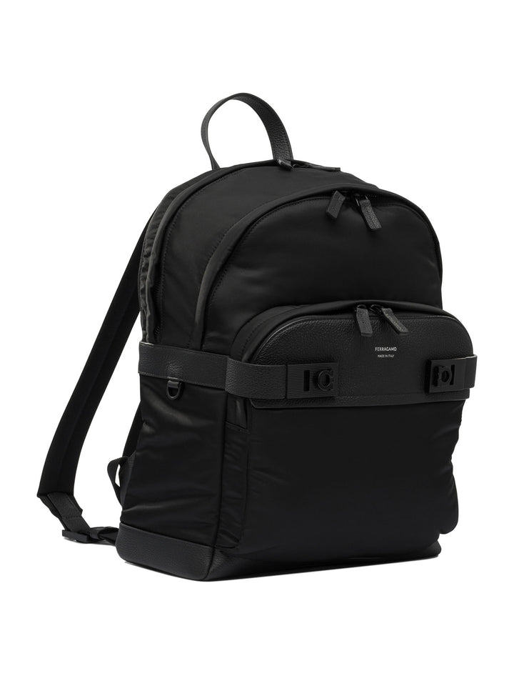 Ferragamo Gancini Backpacks & Travels - Black | e140e6e0eca1087a5c824b4df37c1c1b8dd0b547