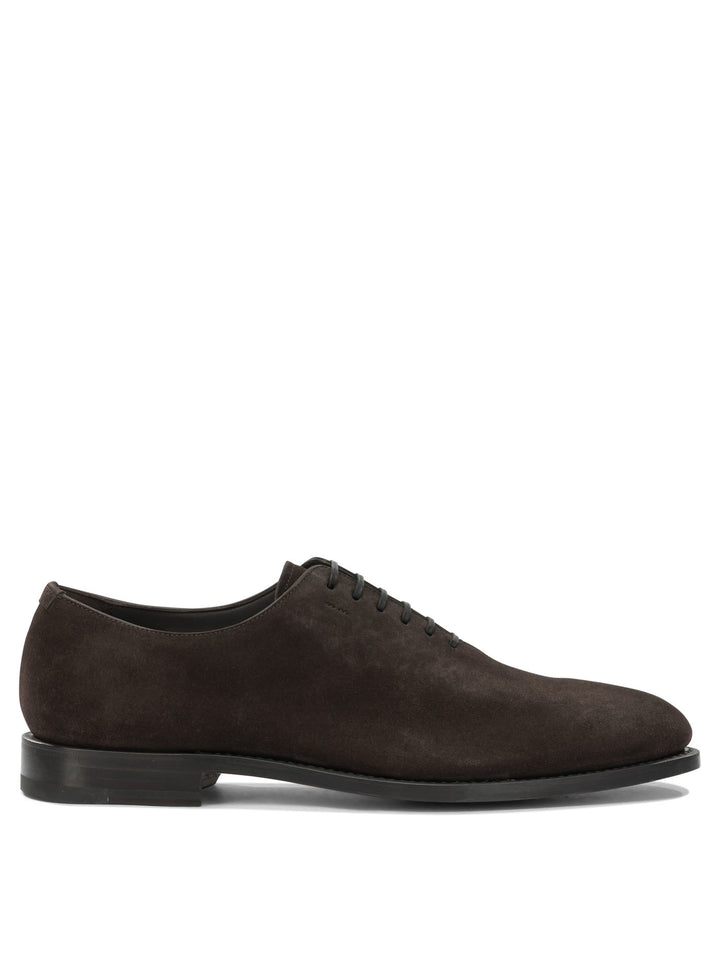 Ferragamo Suede Leather Oxford Lace-Up shoes - Brown | 24ba6f5de12ab7e3a6102b168ac99a089cad0b21