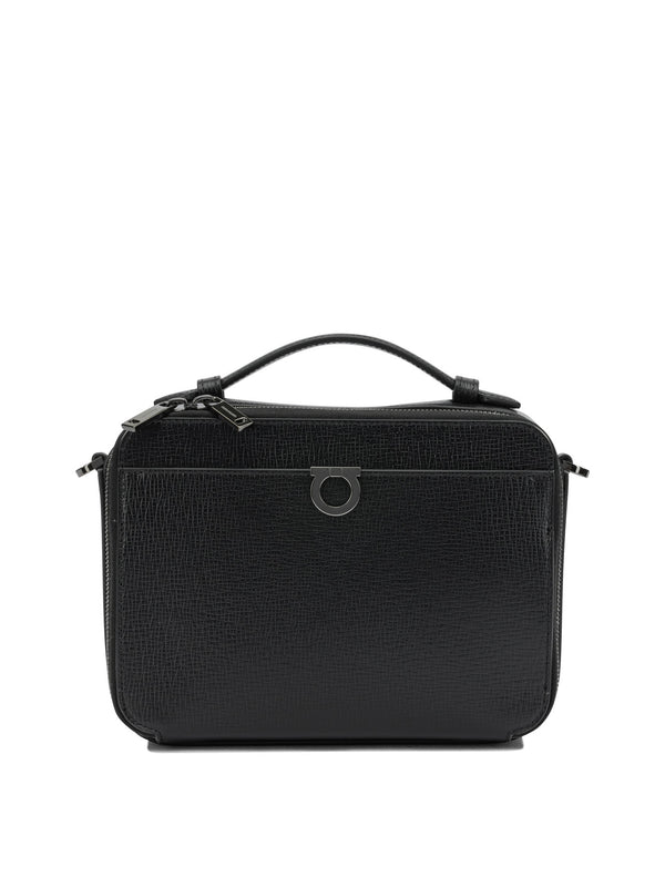 Gancini Crossbody Bags Black