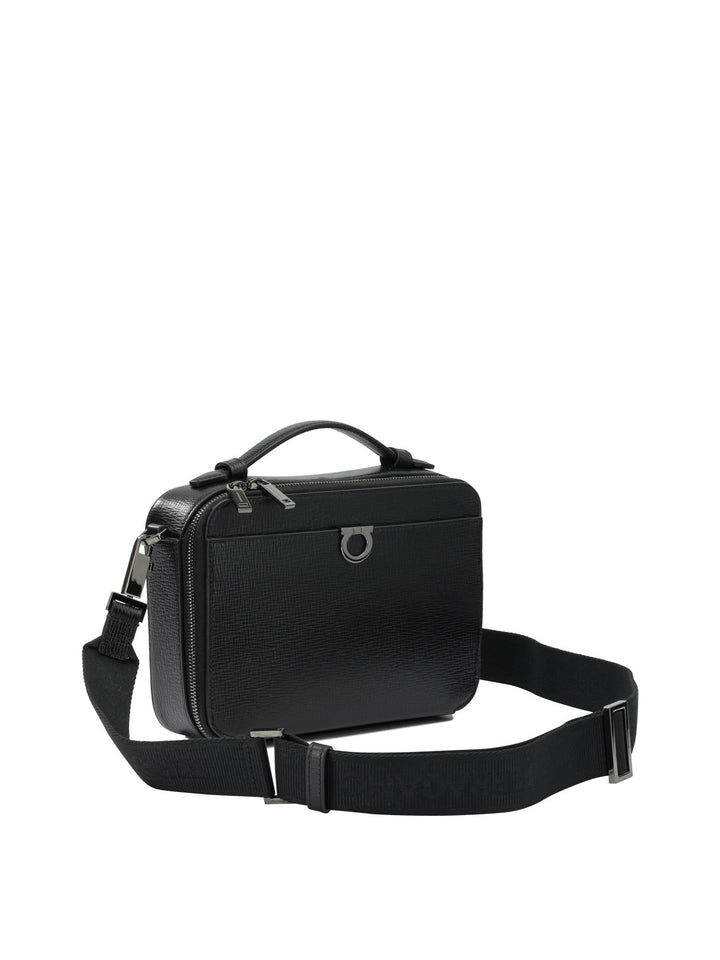 Ferragamo Gancini Crossbody Bags - Black | 4d4552e91e75e2c632e79531ecc221df648e2a3a