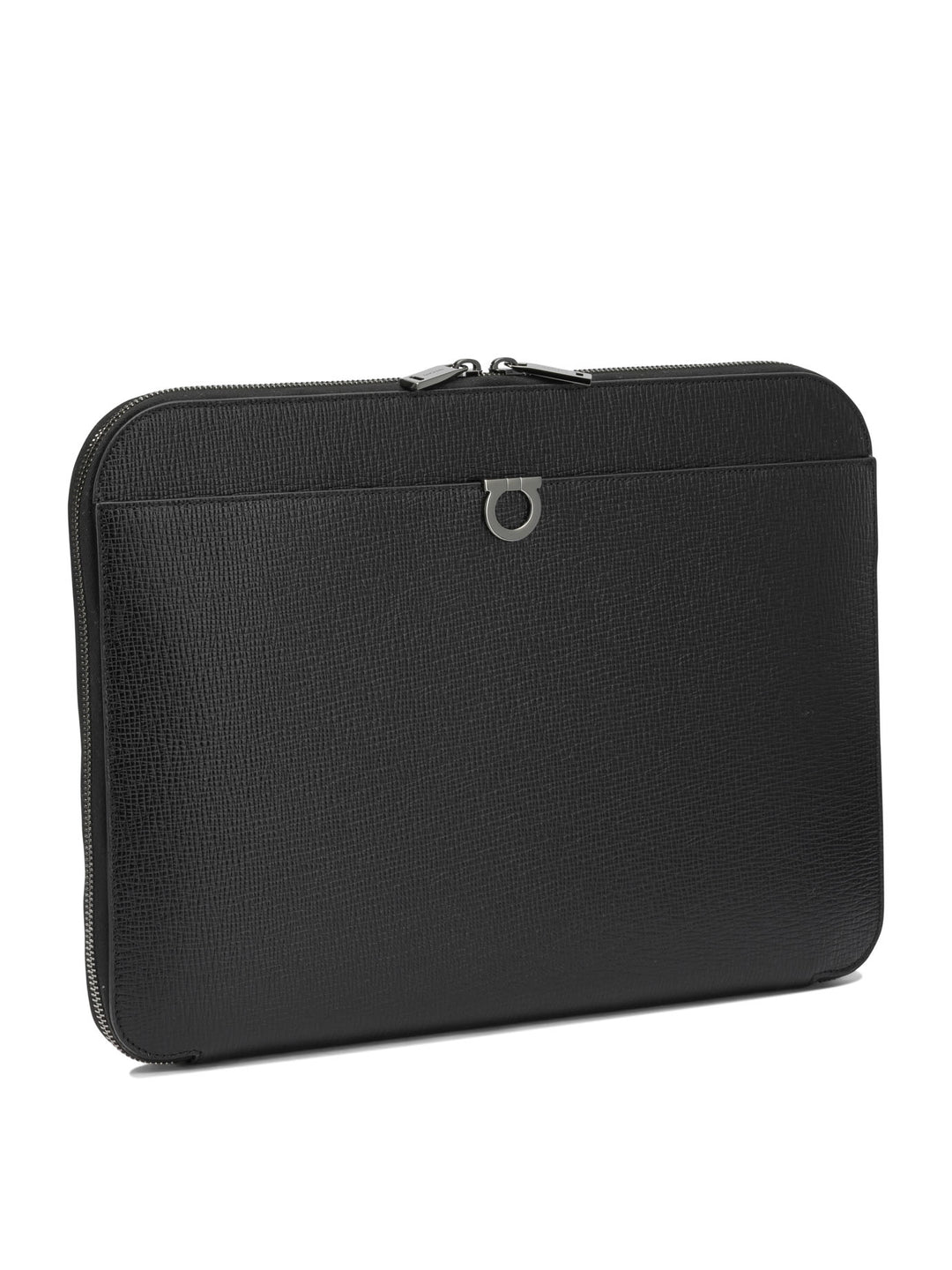 Ferragamo Gancini Pouch - Black | ff0347281469b28adf80d1c2752f2b635febbc3e