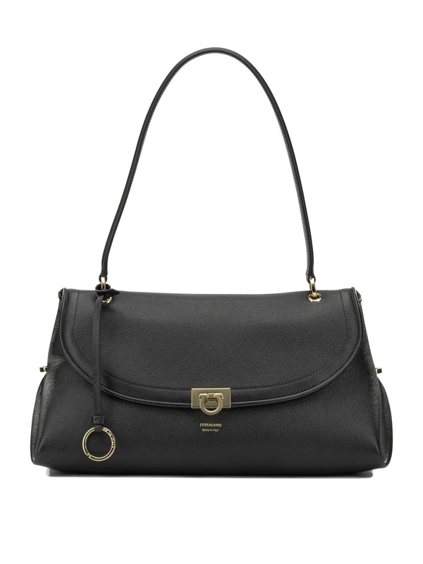 Gancini Shoulder Bags Black