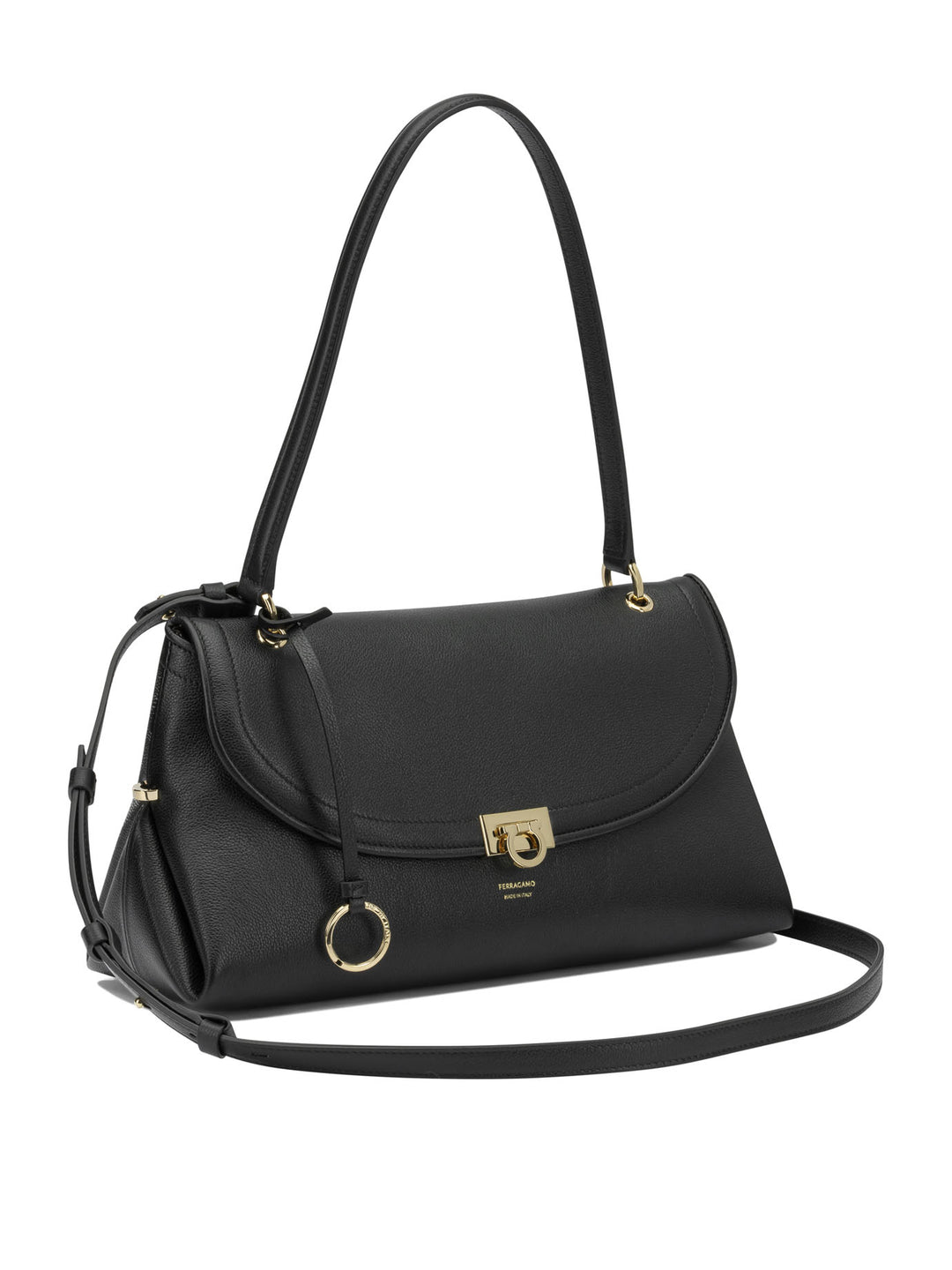 Ferragamo Gancini Shoulder Bags - Black | 2c16183637447a79b0f514a3f2c81ddd803ab25c