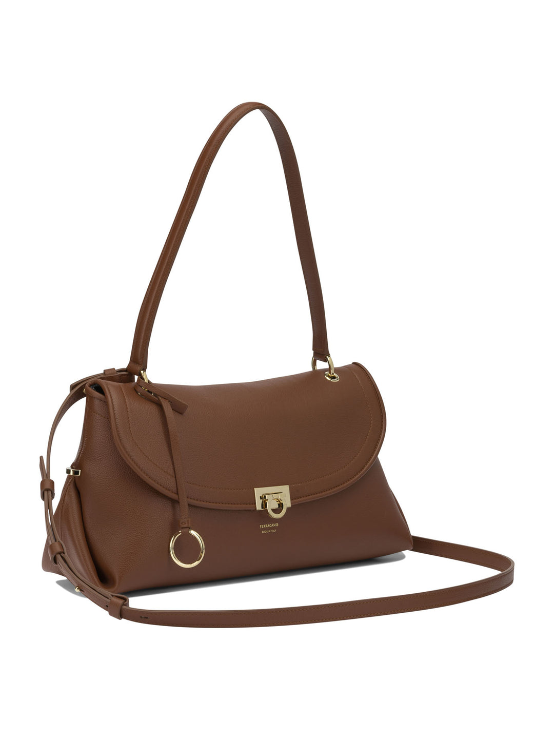 Ferragamo Gancini Shoulder Bags - Brown | 198e0661d3ea3405cf1eb3a1f0842ab546fc5bdf