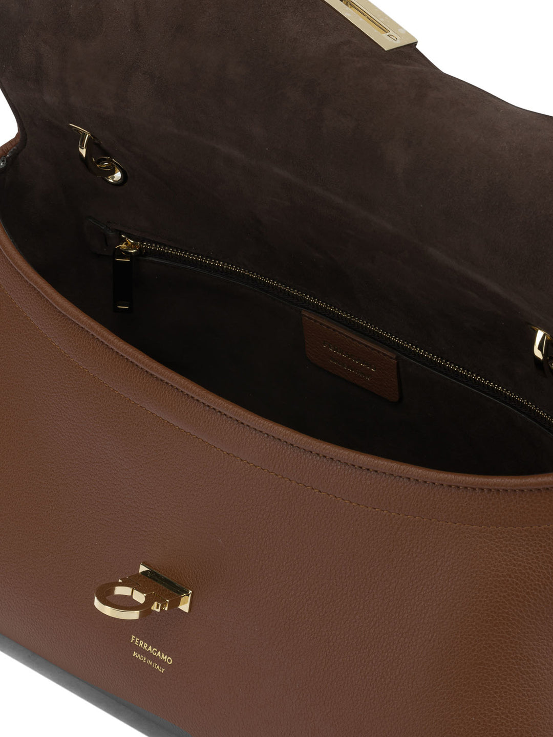 Ferragamo Gancini Shoulder Bags - Brown | 0f79ec1d0f2fe2b4129b22746fc37698151531ff