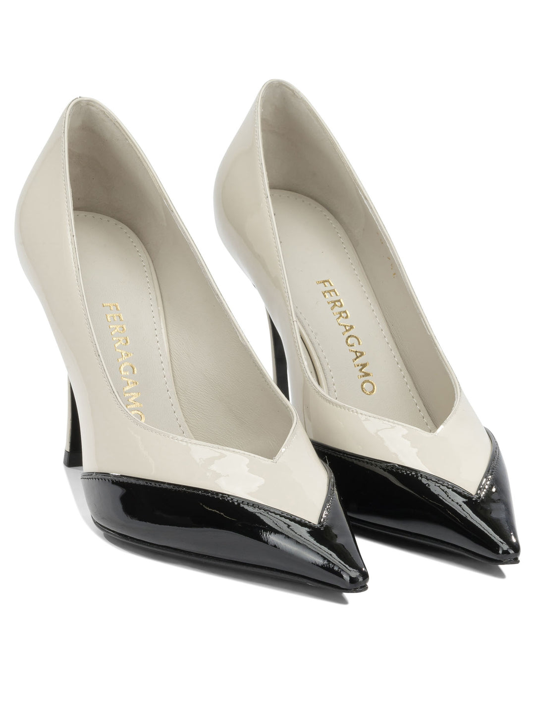 Ferragamo Yasmin 95mm Heeled shoes - White | 6810d280a14efdd9ba30b4a7d938ba1ba0b0b07e
