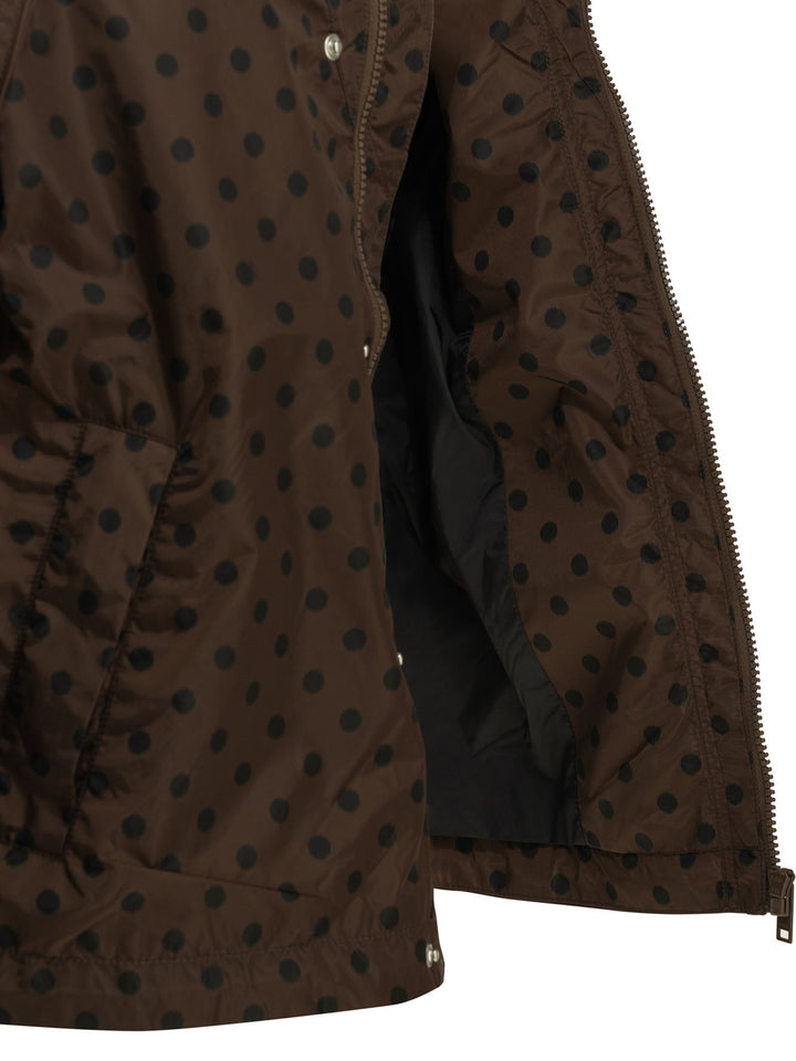 Ganni Light Polka Dot Jacket Jackets and Coats - Brown | 432922d1dbc58cac98e42a175302d6616e423e7a