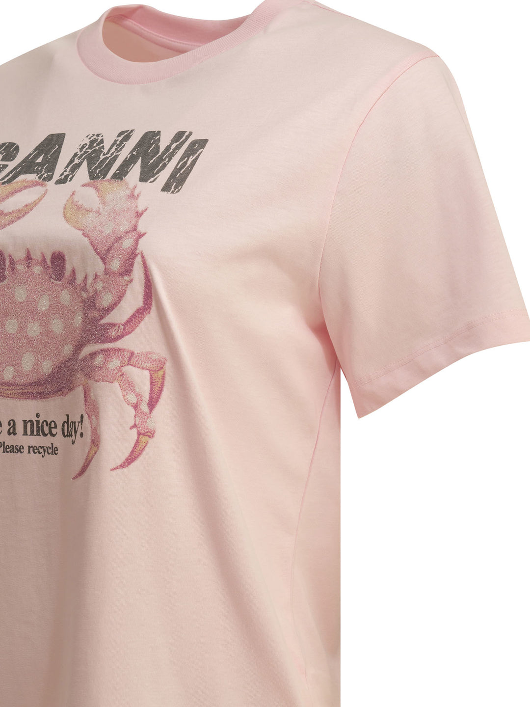Ganni Crab T-shirts - Pink | 67288e06d518e99174728e05409fd235e4816a6a