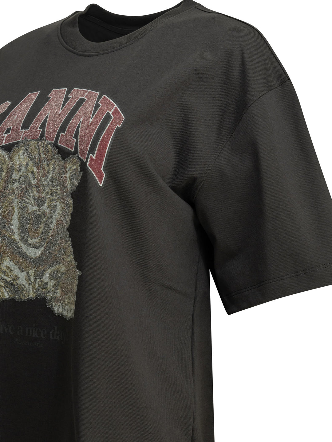 Ganni Baby Tiger T-shirts - Black | c08d8ed84e7913c02e4386a128bcb7bd92dc4dd6