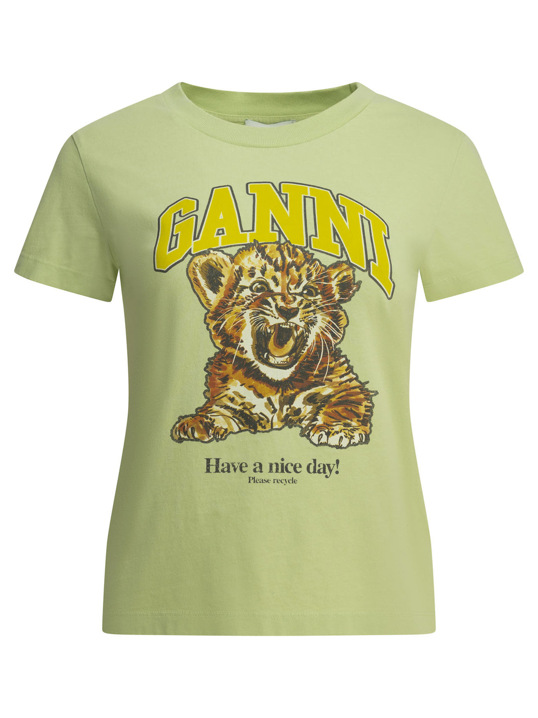Ganni Baby Tiger T-shirts - Green | 5ad51d2864557a7183876a00c833ea1ba01abd9e