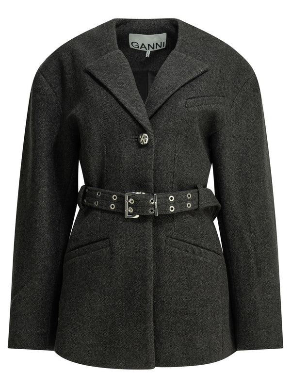 Lightweight Wool Jacket Jackets And Coats Black