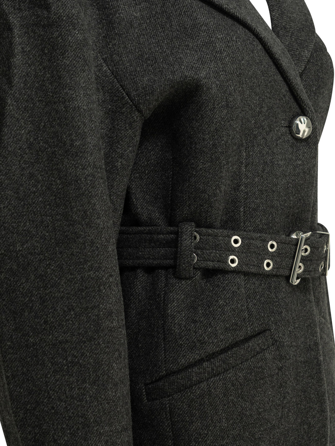 Ganni Lightweight Wool Jacket Jackets and Coats - Black | 151c7839391b59f6f555ce555724bb6dc5845c4c