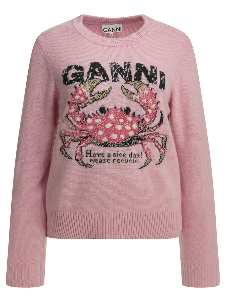 Ganni Crab Knitwear - Pink | 3b8142778fe301313aa4b6e86ab3df6aaf213240